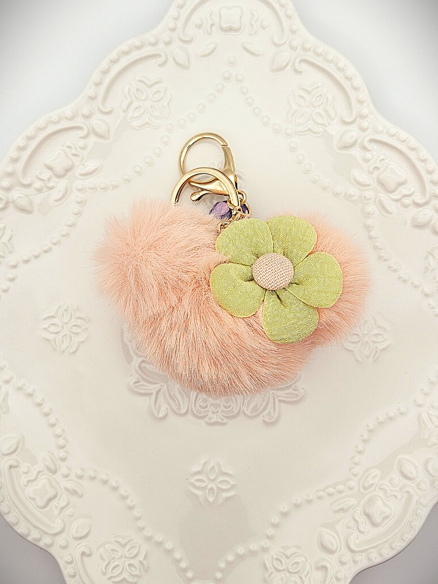Mouse Shaped Pompom Charm