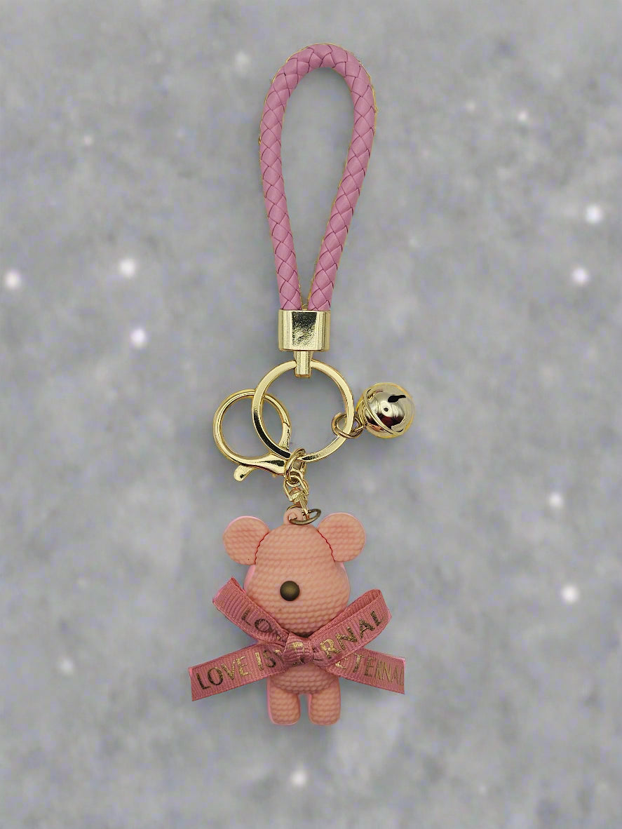 Bear and Bow Keychain