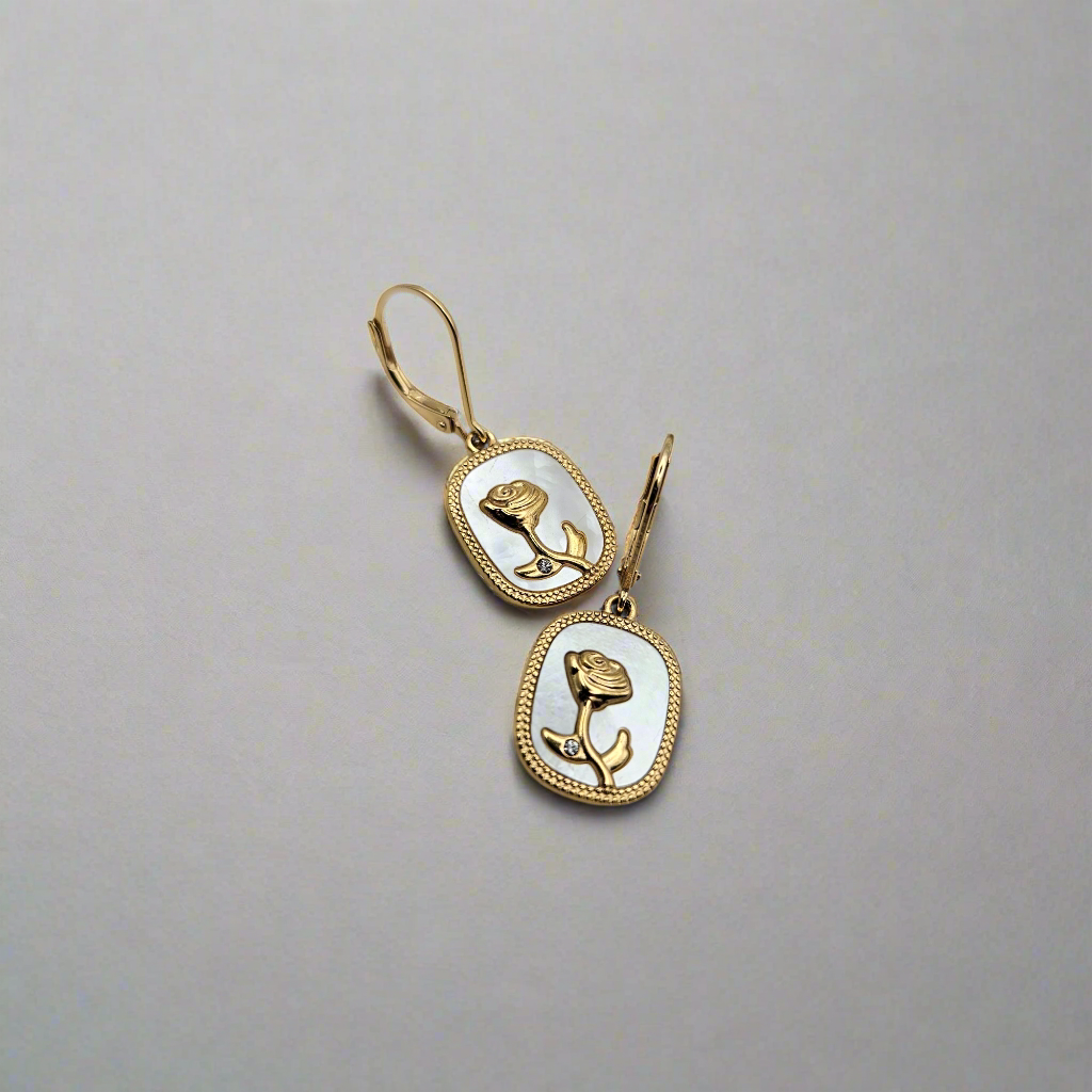 Flowered Set - S925 Earrings and Necklace