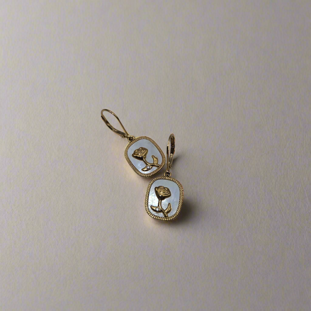 Flowered Set - S925 Earrings and Necklace