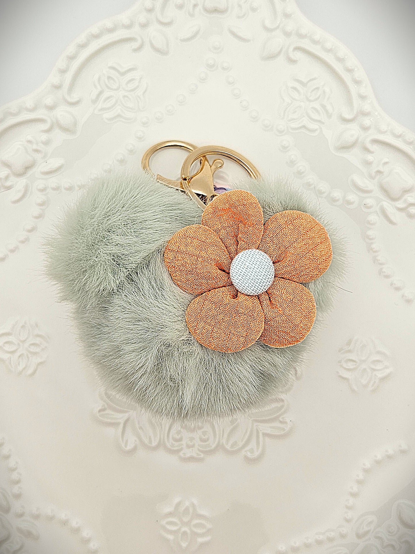 Mouse Shaped Pompom Charm