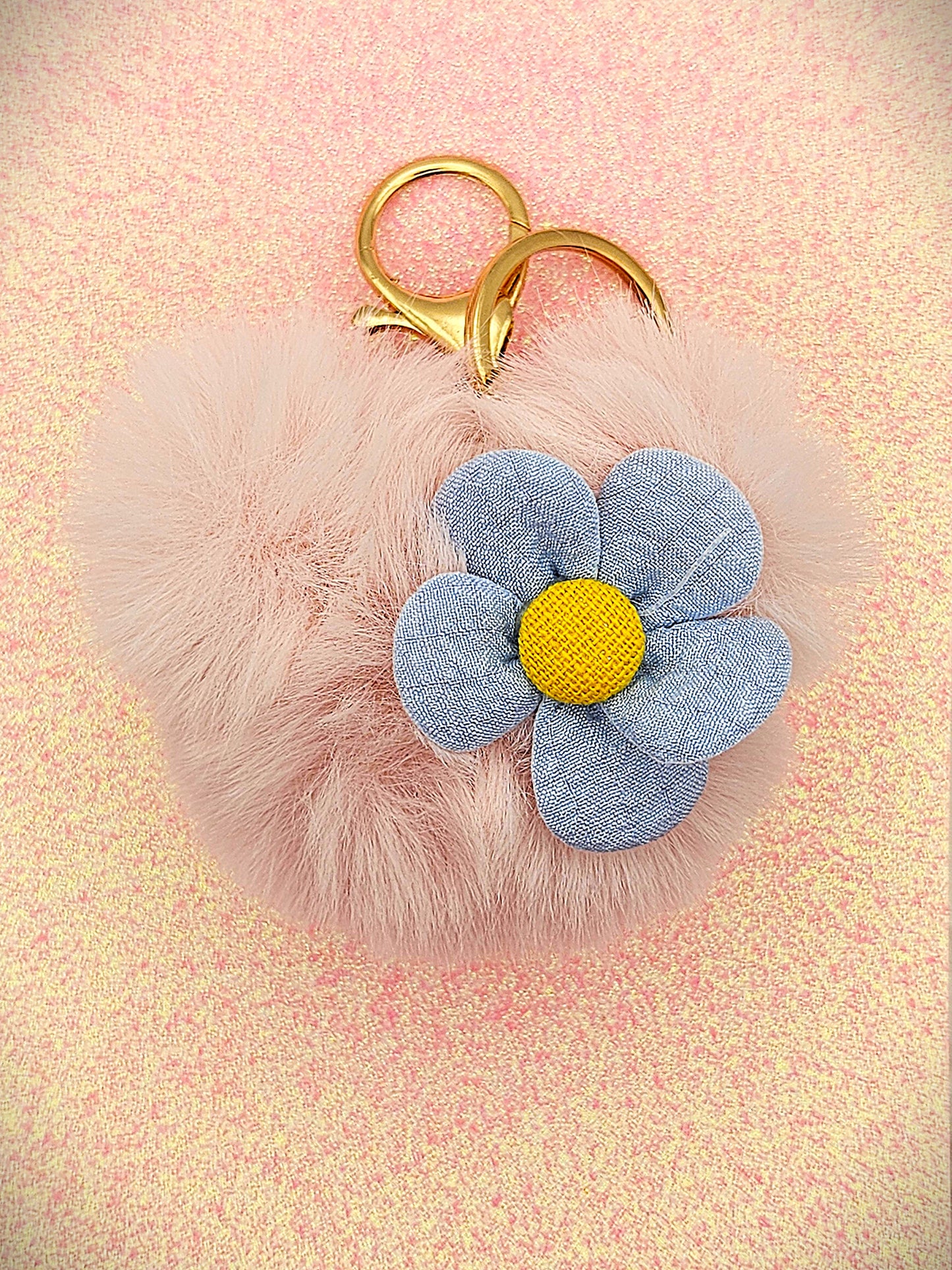 Mouse Shaped Pompom Charm