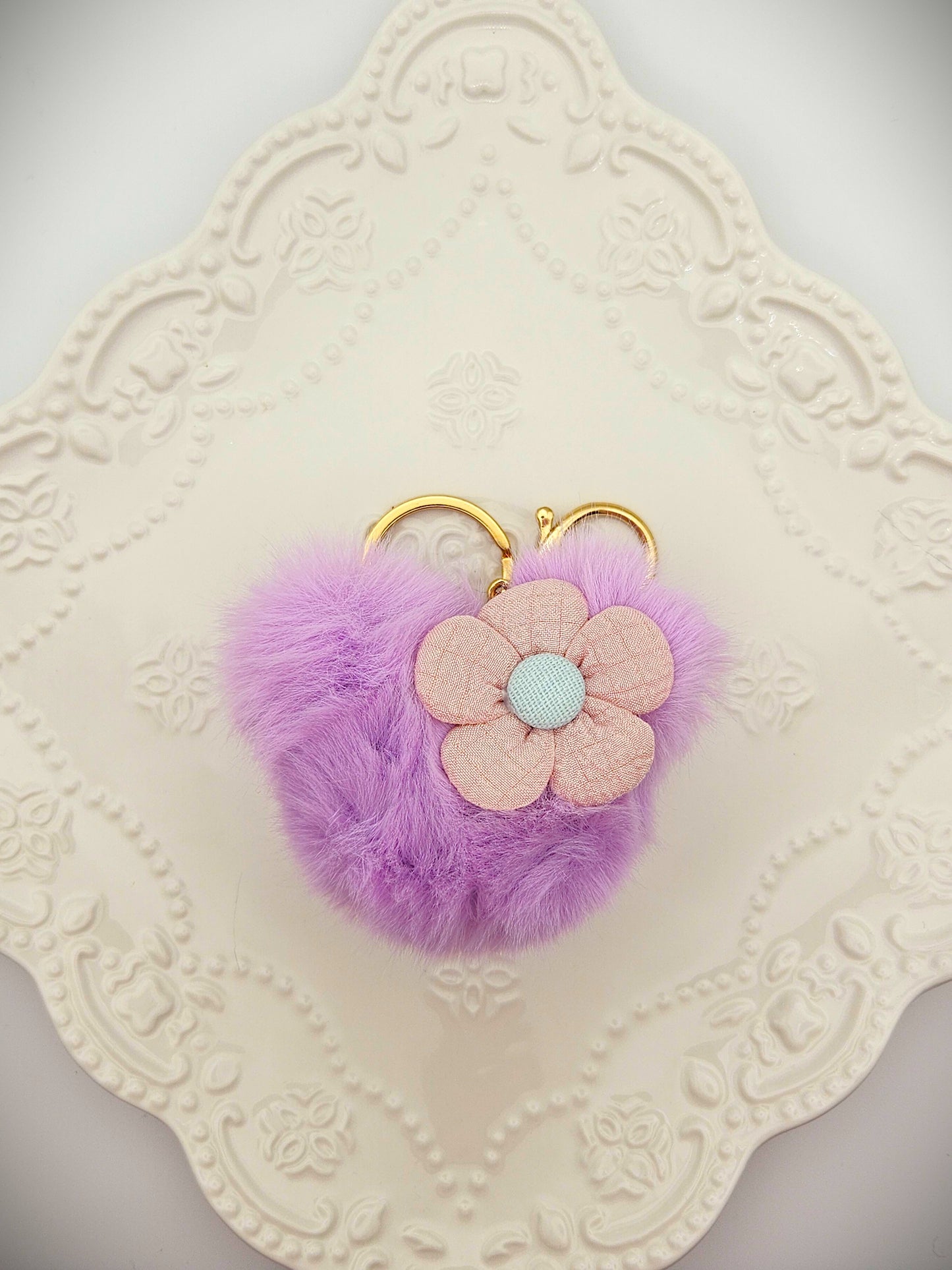 Mouse Shaped Pompom Charm