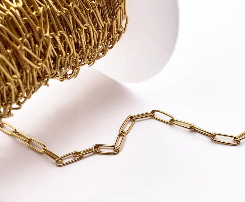 3mm Gold-plated Paperclip Bracelet