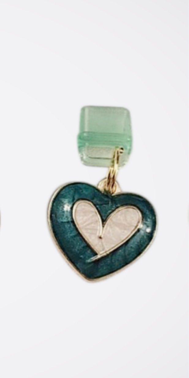 Heart Charm - Charging port phone dust cover
