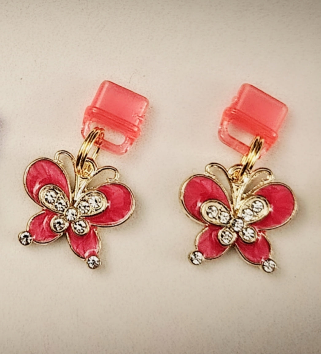 Butterfly Charm - Charging port phone dust cover