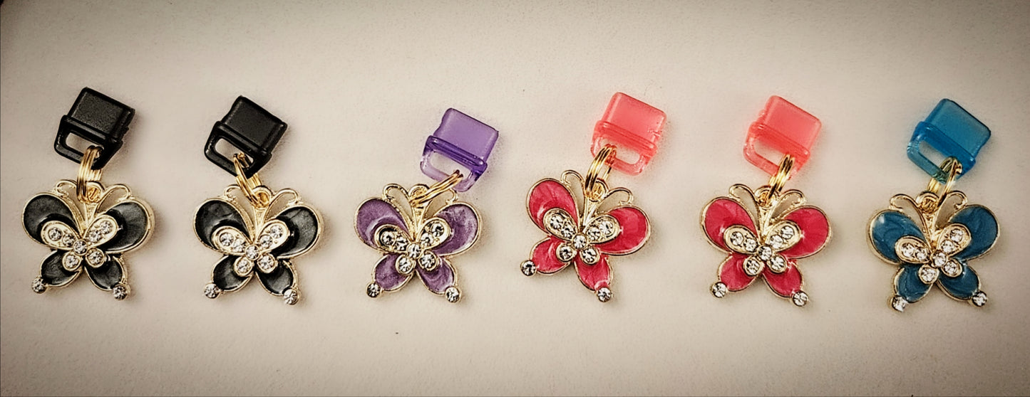 Butterfly Charm - Charging port phone dust cover