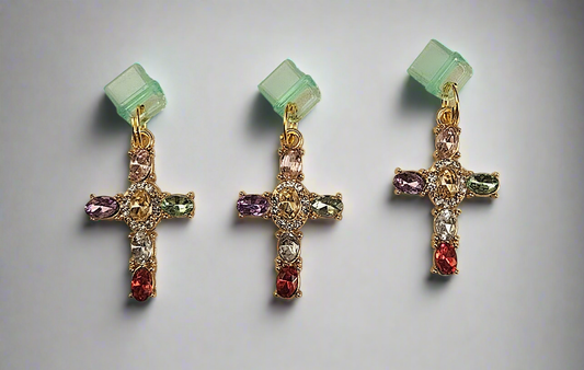 Cross Charm - Charging port phone dust covers