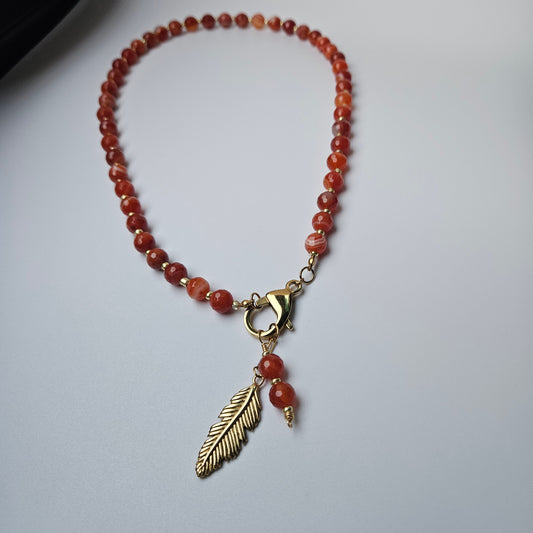 Faceted Carnelian Necklace