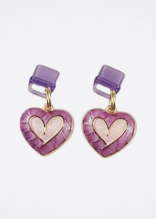 Heart Charm - Charging port phone dust cover